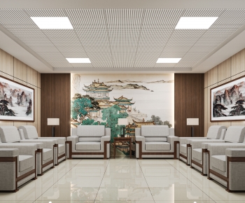 New Chinese Style Office Living Room-ID:935367117