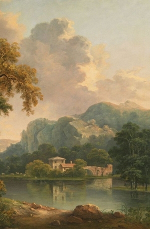 欧式建筑风景油画壁画-ID:5959074