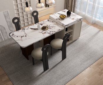 Modern Dining Table And Chairs-ID:112673046