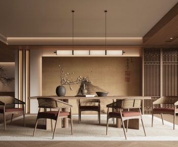 New Chinese Style Dining Room-ID:602738946