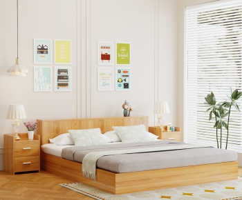 Modern Double Bed-ID:453659069