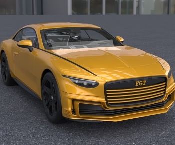 现代宾利汽车3D模型