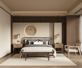 New Chinese Style Bedroom-ID:994060043