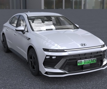 现代新能源汽车3D模型