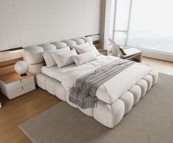 Modern Double Bed-ID:774326093