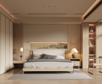 New Chinese Style Bedroom-ID:527832988