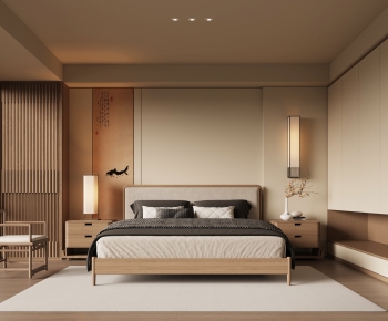New Chinese Style Bedroom-ID:823350033