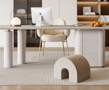 Modern Computer Desk And Chair-ID:361143119