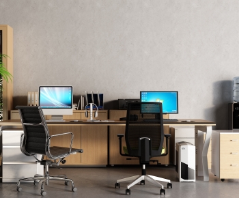 Modern Office Desk And Chair-ID:135430106