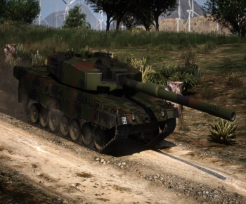 现代瑞士豹2Panzer87坦克-ID:125949448