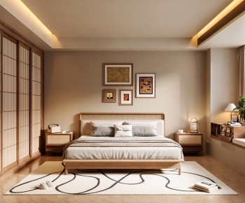 Wabi-sabi Style Bedroom-ID:655667076