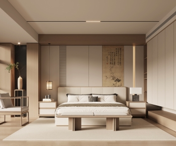 New Chinese Style Bedroom-ID:242553003