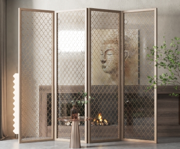 New Chinese Style Metal Screen Partition-ID:397371051