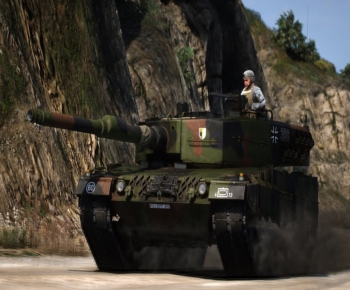 现代德国豹2A4坦克-ID:483042007