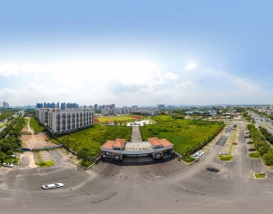 HDR城市小区社区广场全景-ID:566899061
