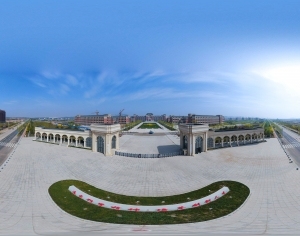 HDR城市小区社区广场全景-ID:5960937