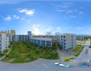 HDR城市小区社区广场全景-ID:843198065