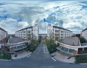 HDR城市小区社区广场全景-ID:655339003