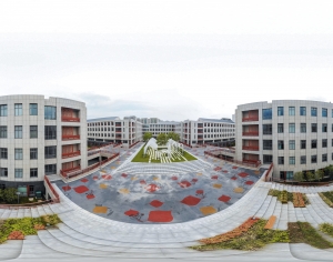 HDR城市小区社区广场全景-ID:654079951