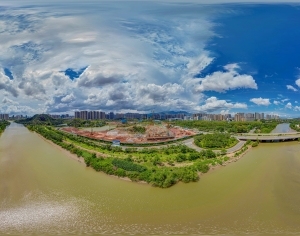 HDR江河湖泊绿化生态城市全景-ID:5961102