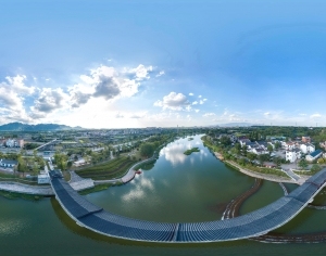HDR江河湖泊绿化生态城市全景-ID:5961111