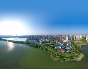 HDR江河湖泊绿化生态城市全景-ID:5961121