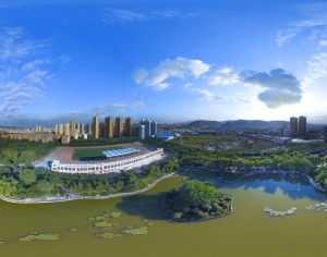 HDR江河湖泊绿化生态城市全景-ID:5961126