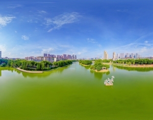 HDR江河湖泊绿化生态城市全景-ID:5961141