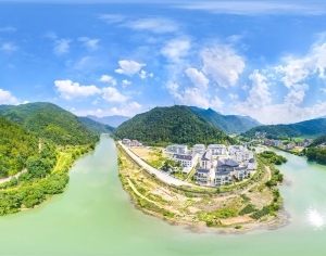 HDR江河湖泊绿化生态城市全景-ID:5961143