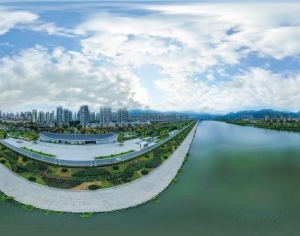 HDR江河湖泊绿化生态城市全景-ID:5961151
