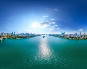 HDR江河湖泊绿化生态城市全景-ID:5961156