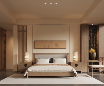 New Chinese Style Bedroom-ID:708384993