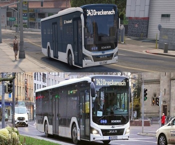 现代曼恩City12E电动公交车巴士3D模型