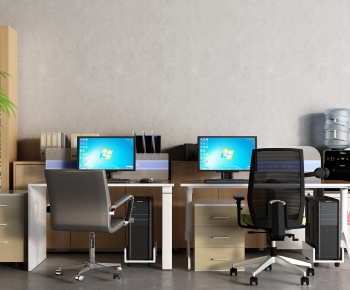 Modern Office Desk And Chair-ID:769824984