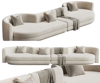 Eichholtz 现代布艺异形多人沙发3D模型