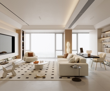 Modern A Living Room-ID:724658972
