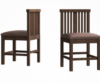 新中式实木靠背餐椅-ID:147459578