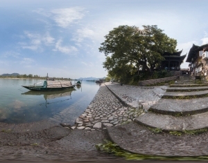 HDR中式乡村古镇旅游风景-ID:5962081