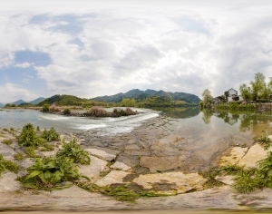 HDR乡村古镇旅游风景-ID:5962091