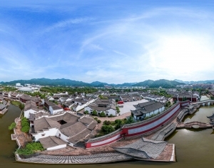 HDR中式乡村古镇旅游风景-ID:5962125