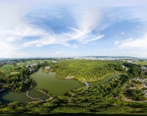 HDR乡村田野户外风景全景-ID:5962182