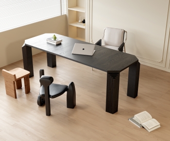 Modern Computer Desk And Chair-ID:153690104