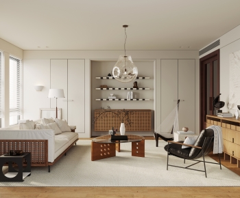 Wabi-sabi Style A Living Room-ID:424004089