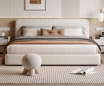 Modern Double Bed-ID:332855942