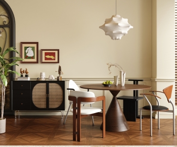 French Style Dining Table And Chairs-ID:452712061
