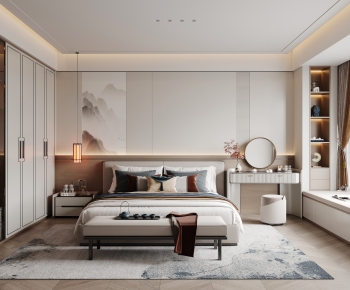 New Chinese Style Bedroom-ID:903698927
