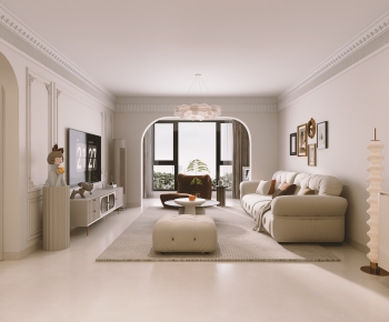 French Style A Living Room-ID:285201071