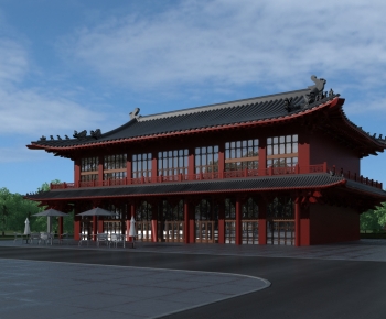 Chinese Style Ancient Architectural Buildings-ID:282484055