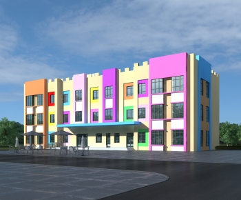 Modern School Building-ID:201816088