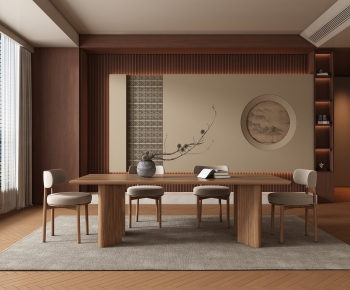 New Chinese Style Dining Room-ID:908318049